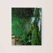 Spel Puzzel-Weelderige Bosbeek Scène Legpuzzel (Verticaal)