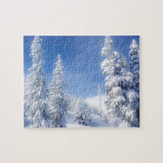 Spel Puzzel-Winterscène Legpuzzel (Horizontaal)