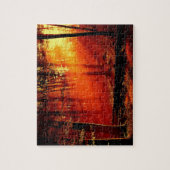 Spel Puzzel-Zonsondergang Boslandschap Legpuzzel (Verticaal)