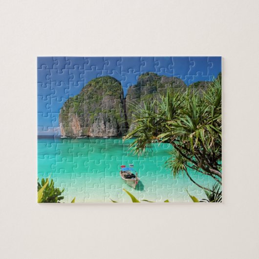 Spel Puzzle-Tropical Beach Scene Legpuzzel (Horizontaal)