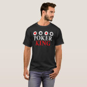 Spel Spelen Kaarten Poker King T-shirt (Voorkant volledig)