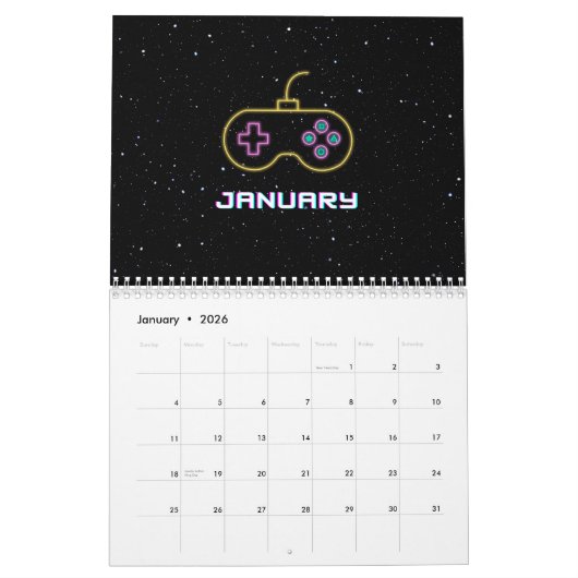 Spel Start 2024 Kalender (Jan 2026)