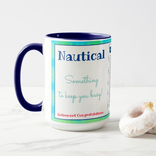 Spel Stijl Pensioen Gefeliciteerd Mok (Met donut)