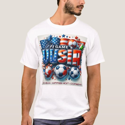 SPEL USA WORLD CUP OP WIT T-SHIRT (Voorkant)