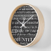 Spel uw ABC Design wandklok (Hoek)