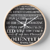 Spel uw ABC Design wandklok (Voorkant)