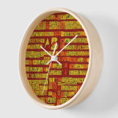 Spel uw ABC Design wandklok (Hoek)