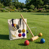 Spel van Croquet Canvas tas