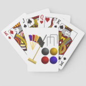 Spel van Croquet speelkaarten (Achterkant)