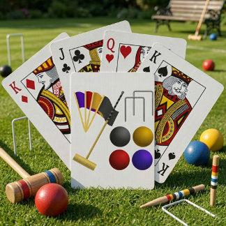 Spel van Croquet speelkaarten