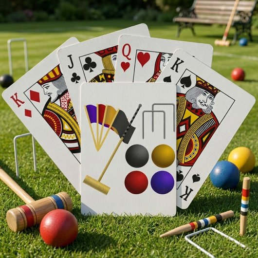 Spel van Croquet speelkaarten