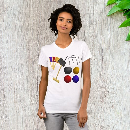 Spel van Croquet vrouwen T-shirt
