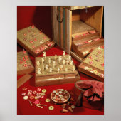 Spel van Dauphin lotto, uitgevonden door Louis XIV Poster (Voorkant)