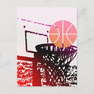 Spel van de Bus van het Basketbal van de Bal van Briefkaart