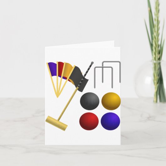 Spel van de Kaarten van de Nota van het Croquet (Voorkant)
