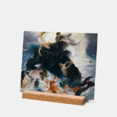 Spel van de Nereides, 1886 door Arnold Bocklin Acryl Bord (Hoek)