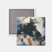Spel van de Nereides, 1886 door Arnold Bocklin Magneet (Voorkant / Achterkant)