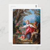 Spel van Label, Fragonard Briefkaart (Voorkant / Achterkant)