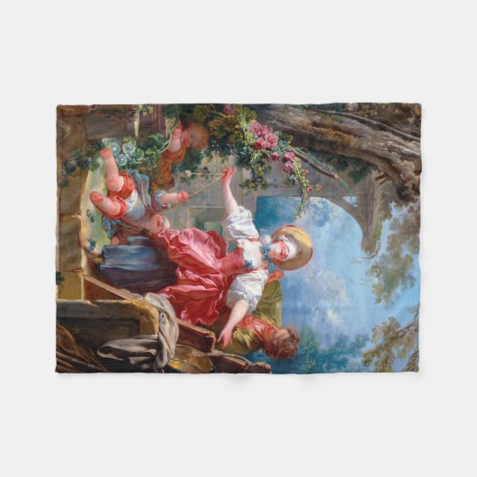 Spel van Label, Fragonard Fleece Deken (Voorkant (Horizontaal))