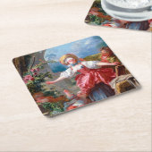 Spel van Label, Fragonard Kartonnen Onderzetters (Schuin)