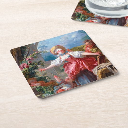 Spel van Label, Fragonard Kartonnen Onderzetters (Schuin)