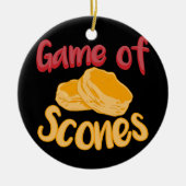 Spel van scones Scone Baker Tea Time Fresh Bakery Keramisch Ornament (Voorkant)