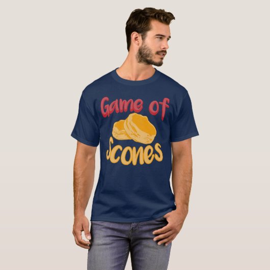 Spel van scones Scone Baker Tea Time Fresh Bakery T-shirt (Voorkant volledig)