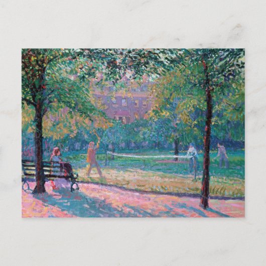 Spel van Tennis Briefkaart (Voorkant)