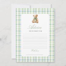 Spel voor Preppy Beer Babyshower Jongens Advies