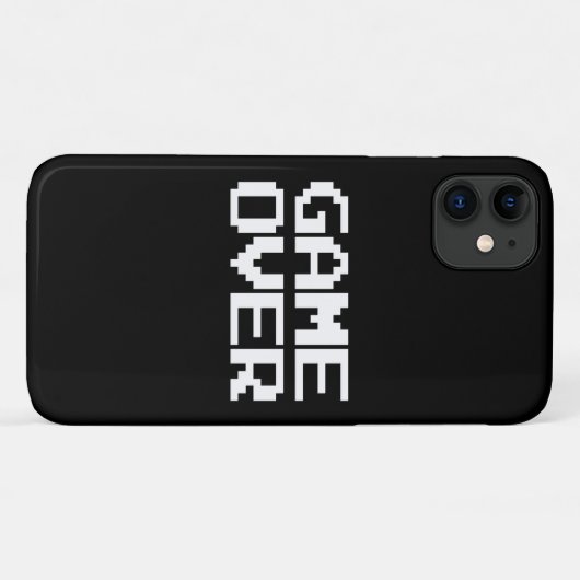 Spel Voorbij Case-Mate iPhone Case (Achterkant (horizontaal))