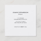 Spelaar met groene waterverf vierkante visitekaartje (Achterkant)