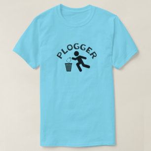 Spelaar met Runner Pictogramregistratie T-shirt