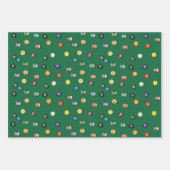 Spelavond Verjaardag Biljarttafel Inpakpapier Vel (Voorkant)