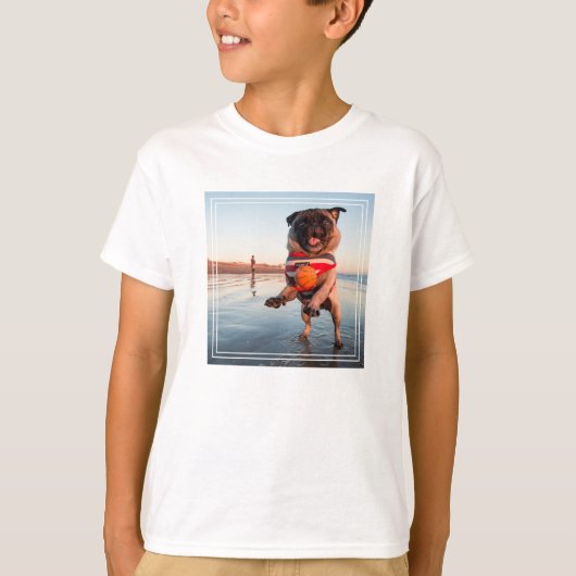 Spelbak op strand afspelen t-shirt (Voorkant)