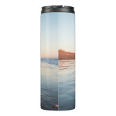 Spelbak op strand afspelen thermosbeker (Achterkant)