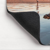 Spelbak op strand muismat (Hoek)