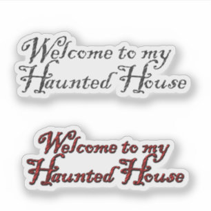 Spelboek Geheime Huis Halloween Sticker