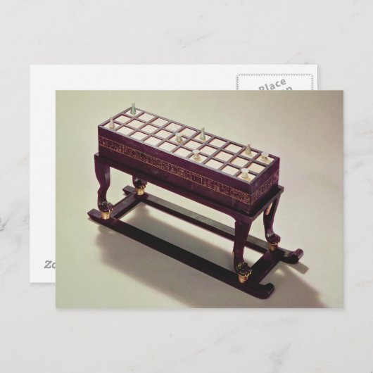 Spelbord van de Tomb van Tutankhamun Briefkaart (Voorkant / Achterkant)