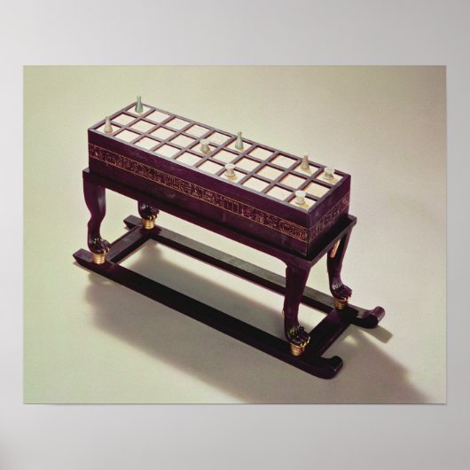 Spelbord van de Tomb van Tutankhamun Poster (Voorkant)