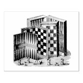  spelborden en spellen tekenen rubberstempel (Afrduk)