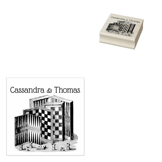 spelborden en spellen tekenen rubberstempel (Gestempeld)