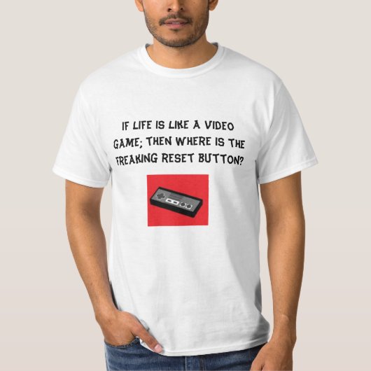spelcontroller: als het leven lijkt op een videoga t-shirt (Voorkant)