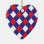 Speld 1 Rood wit blauw Keramisch Ornament (Rechts)