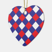 Speld 1 Rood wit blauw Keramisch Ornament (Links)