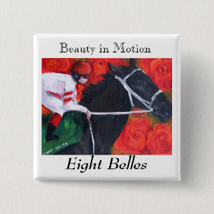 Speld/Broche Acht het Gedenkteken van Schoonheden Vierkante Button 5,1 Cm