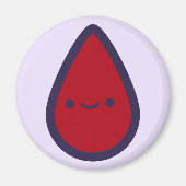 Speld de Periode op de Pad Paarse Party Game Piece Magneet (Voorkant)