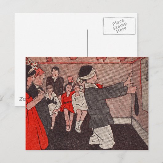 Speld de staart aan de ezel briefkaart (Voorkant / Achterkant)