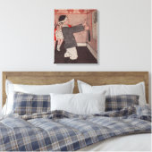 Speld de staart Ezel Vintage Kinderen Canvas Afdruk (Insitu (Slaapkamer))