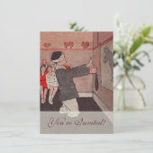 Speld de staart Ezel Vintage Kinderen Kaart (Staand voorkant)