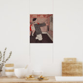 Speld de staart Ezel Vintage Kinderen Poster (Keuken)